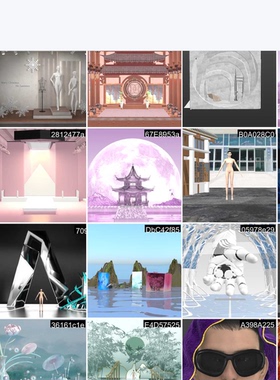 Clo3D/Style3D/MD 场景素材合集支持定制动画视频走秀