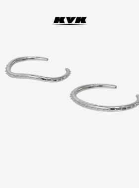 KVK WHITE 白系列排镶去钻情侣手镯原创设计精致简约INS个性手环