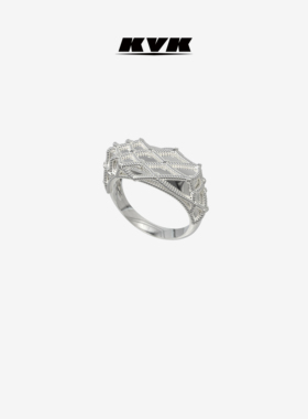 KVK KVK  THE NET 网系列绳结扭转印压戒指