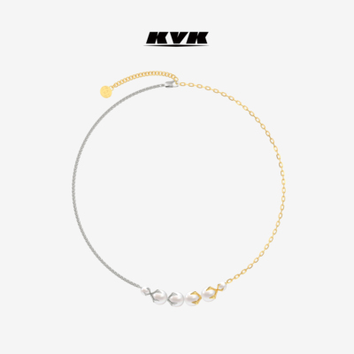 KVKThrowback:Arachné  经典回溯系列拼色珍珠项链