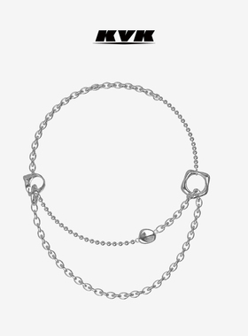 KVK FASHION SHOW 秀款系列多戴法拼接项链 周深演唱会同款毛衣链
