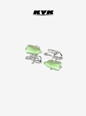 KVK THE BLOSSOM 桃花系列双拼接晶体耳钉【张碧晨同款】