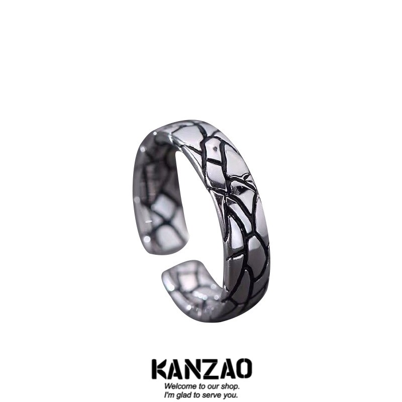 kanzao简约单身男戒ins嘻哈霸气
