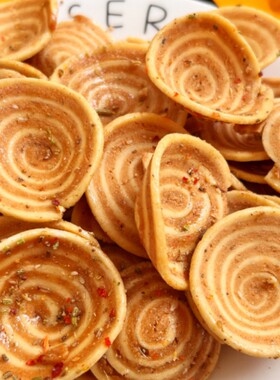 猫耳酥 香辣酥脆饼干 蟹黄香辣味8090后怀旧零食休闲网红小吃