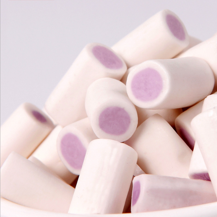 新美舒心大香芋味糖268g儿童软糖奶糖充气糖果80后怀旧零食20板