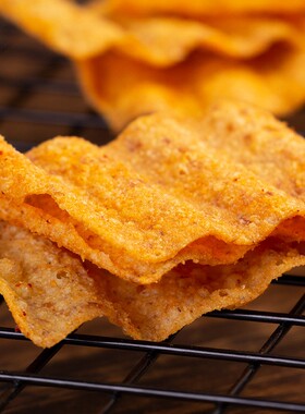 韩国进口 好丽友太阳玉米片辣味/蒜香味波浪膨化薯片 零食 80g