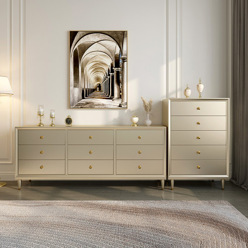 逸涵木业樱桃木轻奢斗柜无异味