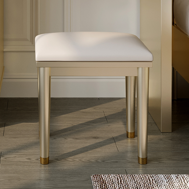 YH/逸涵木业实木纳帕真皮凳子