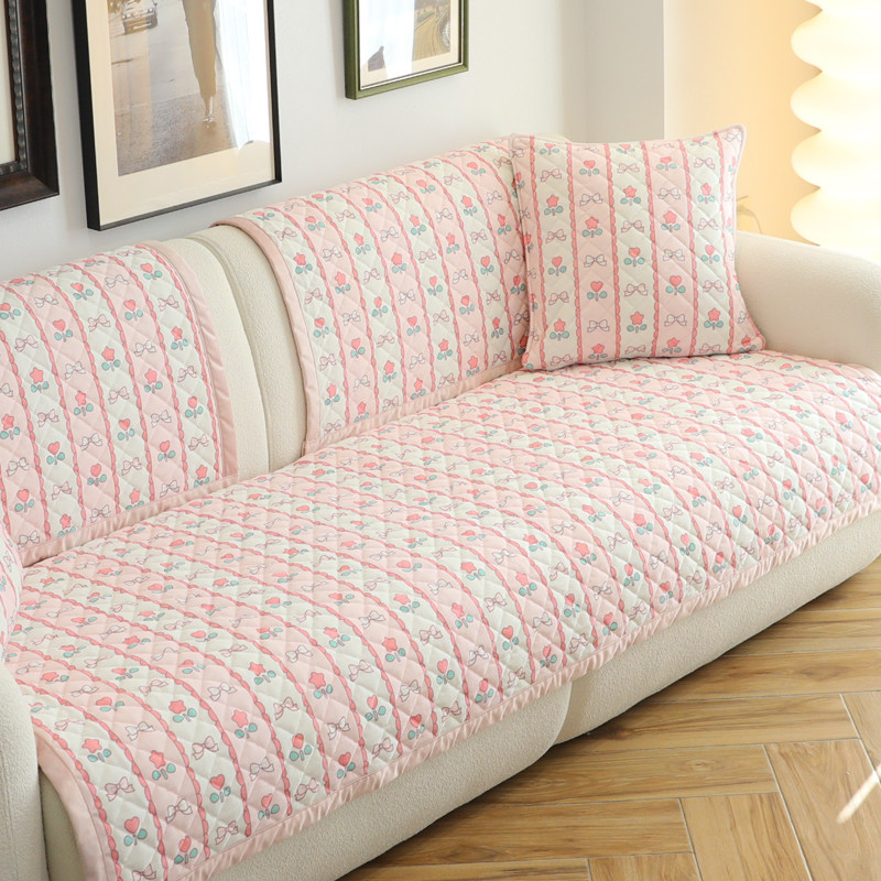 雨朵 秋冬加厚高档毛绒沙发垫布艺防滑四季通用沙发巾真皮坐垫子