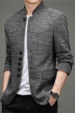 2023春款男士上衣中青年流行修身潮流西服P165，男装西服，电商D223-1