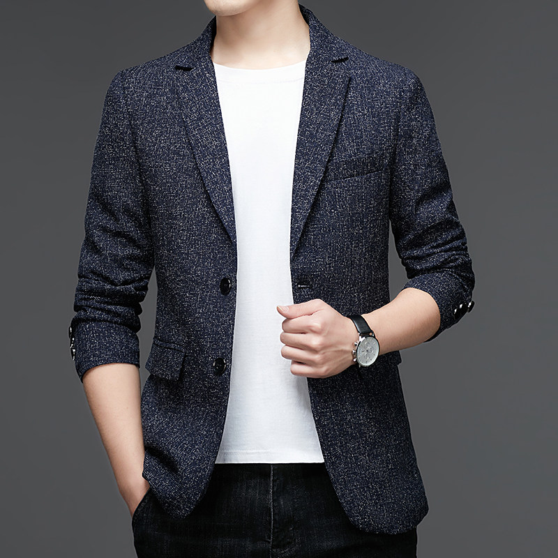 2023春款男士上衣中青年流行修身潮流西服P98,男装西服,电商D223-1