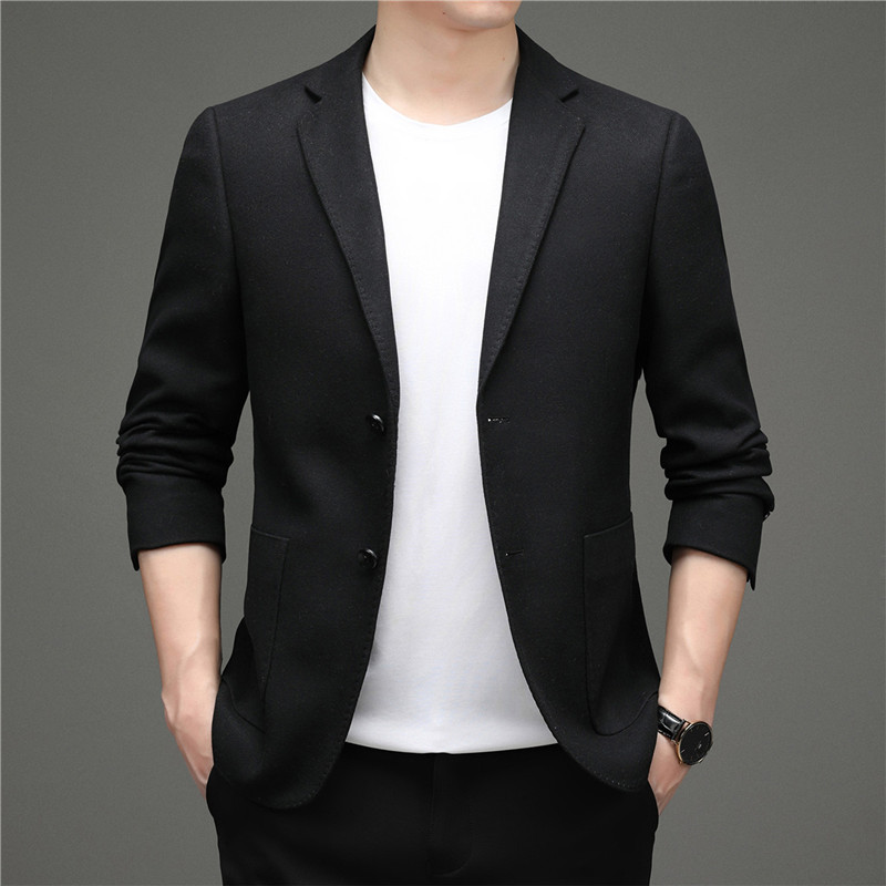 2023春款男士上衣中青年流行修身潮流西服P165图片
