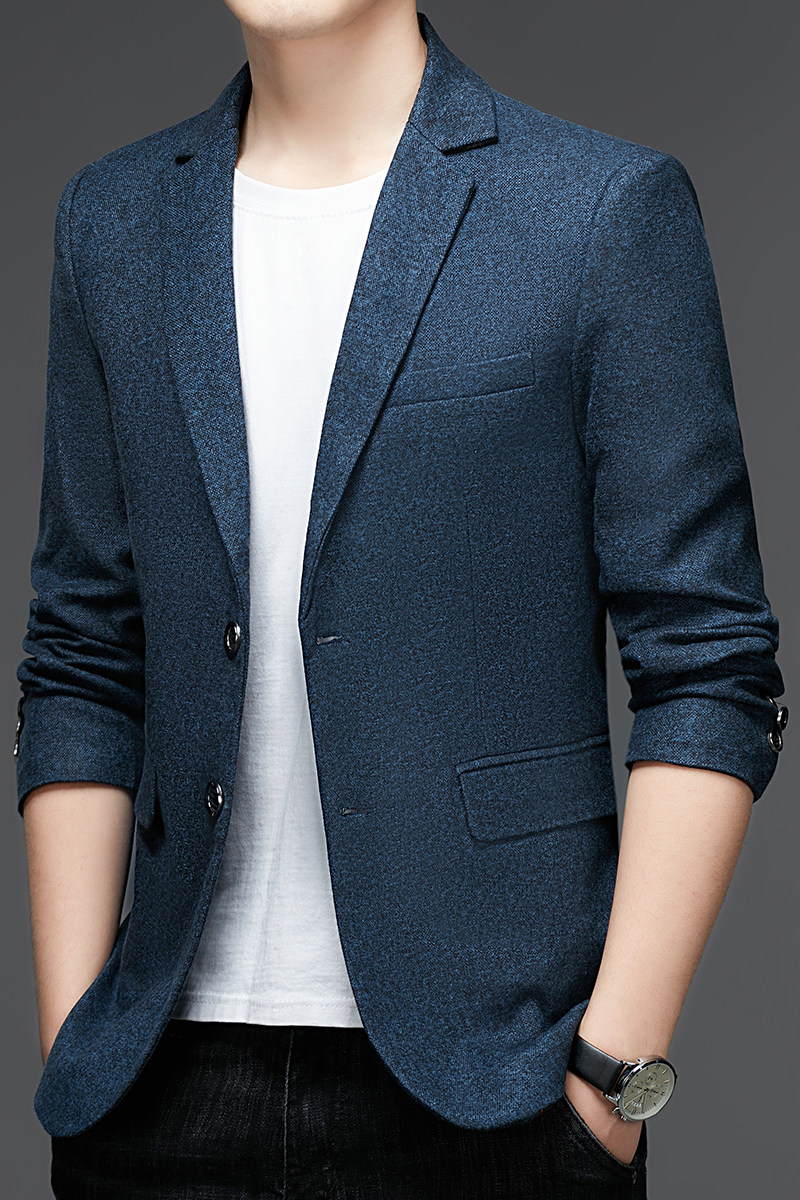 2023春款男士上衣中青年流行修身潮流西服P105,男装西服,电商D223-1
