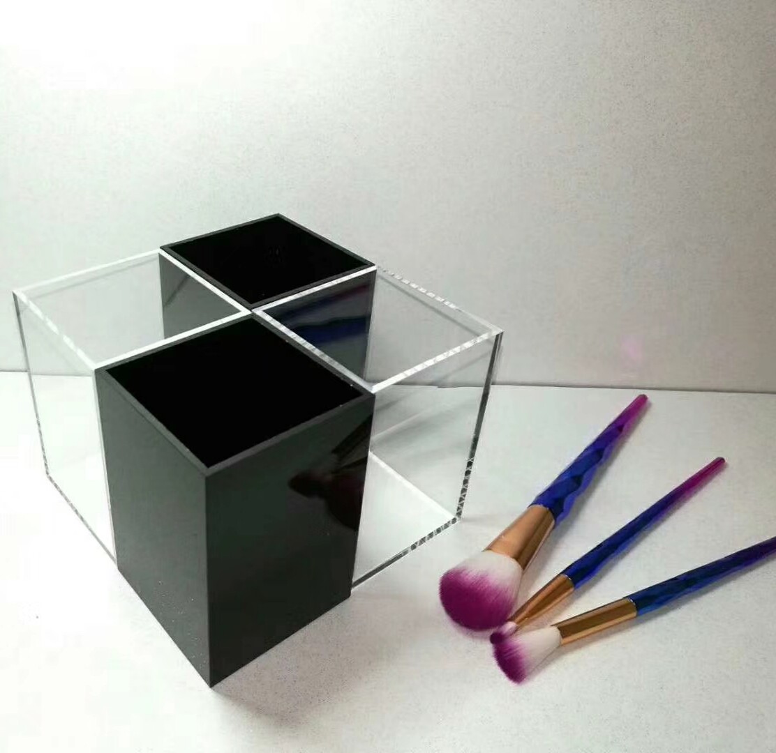 深圳雅迪有机玻璃制品,亚克力笔筒收纳盒 有机玻璃化妆收纳盒