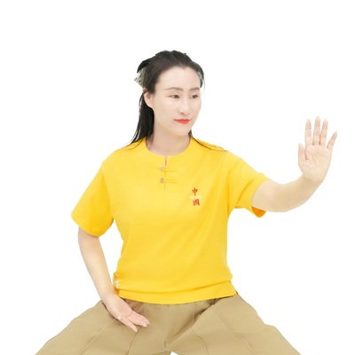 感恩太极2025夏季新款太极服女高端八段锦练功服中式武术表演服男