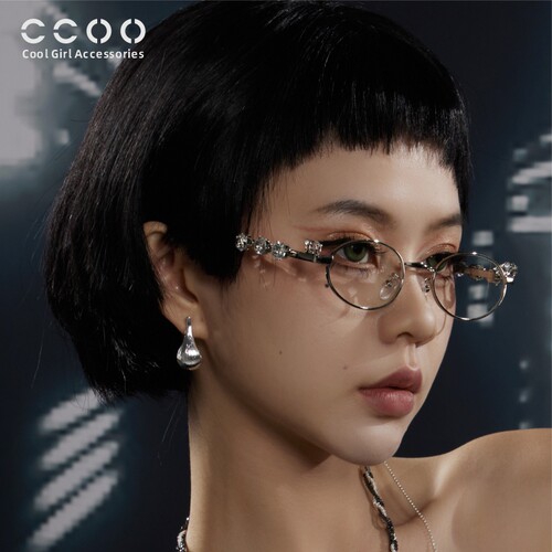 CCOO925银针叶子设计感耳钉