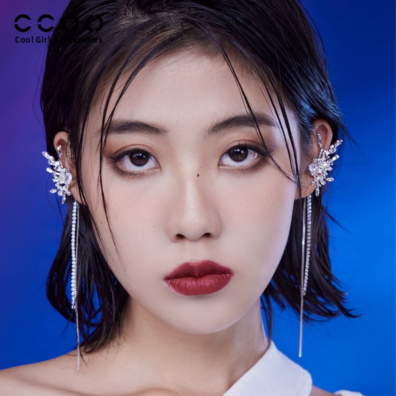 CC&OO原创设计纸蝶可拆卸流苏耳夹女无耳洞气质耳骨夹高级感耳饰,饰品/流行首饰/时尚饰品新,耳夹,淘宝优惠券,粉丝福利购,淘宝优惠卷