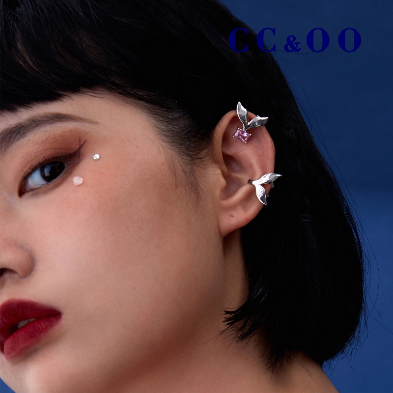 冷淡风ccoo鱼尾简约高级感耳夹