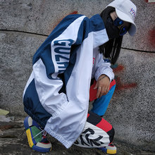 邦昱春秋薄款风衣男宽松潮流休闲服青少年复古嘻哈外套女拉链衫