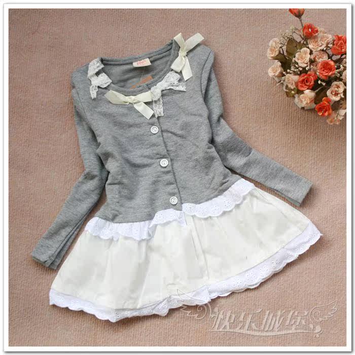 Chemise fille à manche longue en coton - Ref 2086140 Image 4