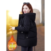 冬季 年新款 时尚 撤柜羽绒棉服女中长款 加厚保暖大码 棉衣外套