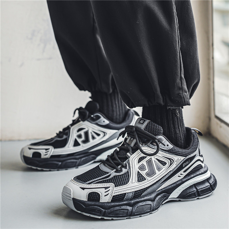 进口新品ins老爹鞋男款原宿风学生版潮流网面运动鞋时尚跑步鞋厚