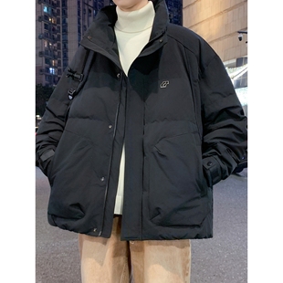 品牌断码青少年羽绒服男新款初中高中学生加厚保暖白鸭绒外套耐脏