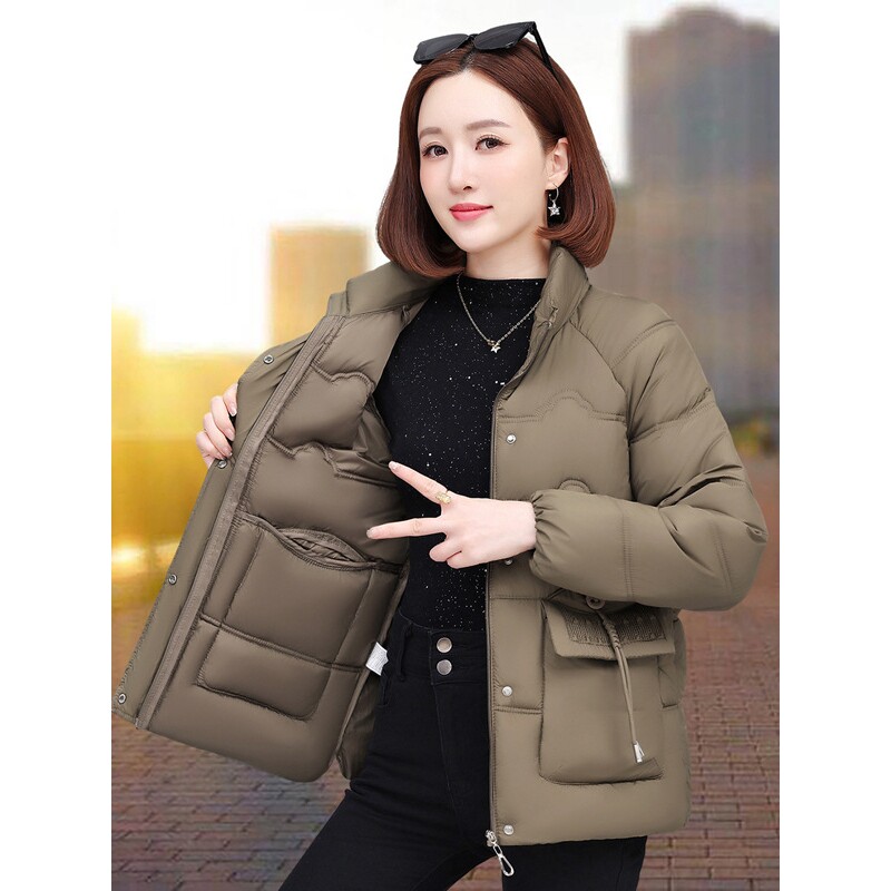 撤柜短款羽绒棉衣棉服女士冬季年新款爆款小个子妈妈加厚棉袄外套