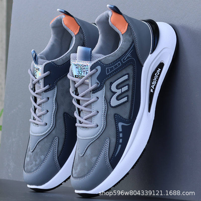 撤柜男鞋秋冬季新款皮面防水运动鞋潮流休闲鞋百搭防滑耐磨防臭跑