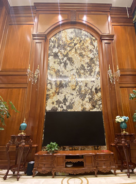 欧式美式古典实木豪宅别墅家具FF16地柜电视柜2.2米单门酒柜