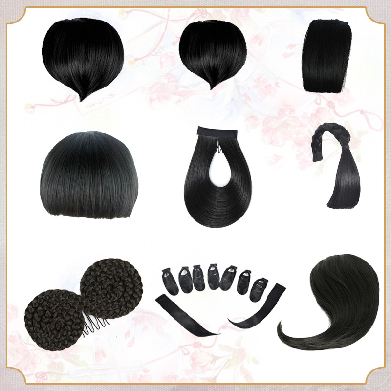 ancient costume Wig bride Xiu Peach Bangs modelling cos overlapping Bangs Traditional opera Hand Ripple Liu tabletsin the Hair Care/Wig , Wig , Liu tablets  category - from Buy2taobao.com to provide professional Taobao agent buy service