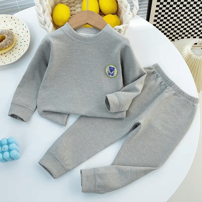 男女童柔软德绒无痕保暖内衣套装