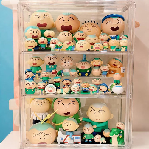 蜡笔小新萌粒摆件收纳盒可爱公仔