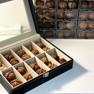 文玩核桃收纳盒狮子头收纳盒核桃葫芦手串陈列展示盒子核桃收藏箱