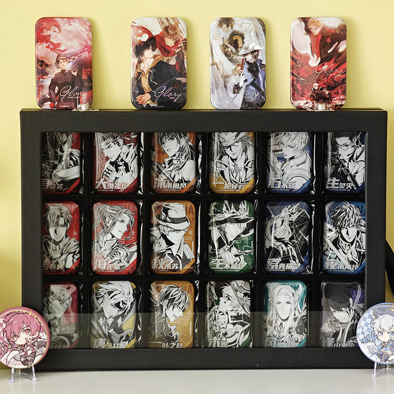 全职高手吧唧展示盒陈列桌面周边