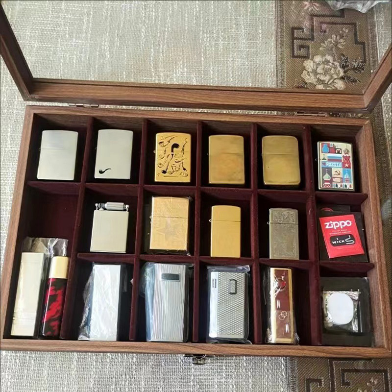 打火机收纳盒防风火机展示架图片