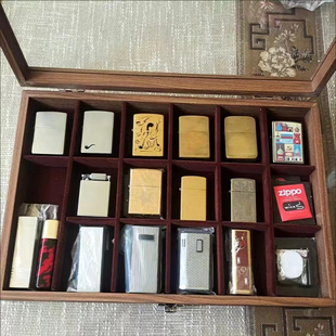 打火机收纳盒防风火机展示架收藏盒展览展示透明带盖整防尘置物盒