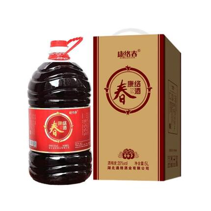 康络春5L35度滋补养生酒大桶实惠装包装