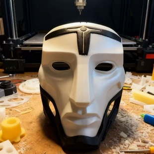 三角洲行动典狱长面具Cos道具格克罗斯渡鸦面罩典狱长面罩可佩戴