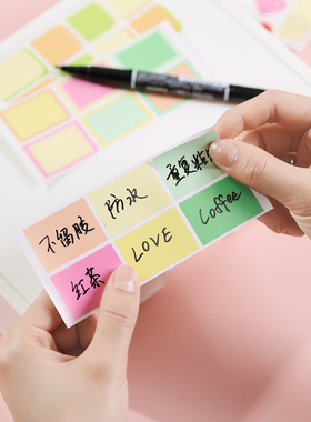 觅思德文Mr.mat彩色标签贴纸手写防水小标签收纳便签小圆点姓名贴