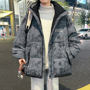 冬季青少年棉衣男款初中高中学生加厚棉袄子帅气大童冬装羽绒棉服