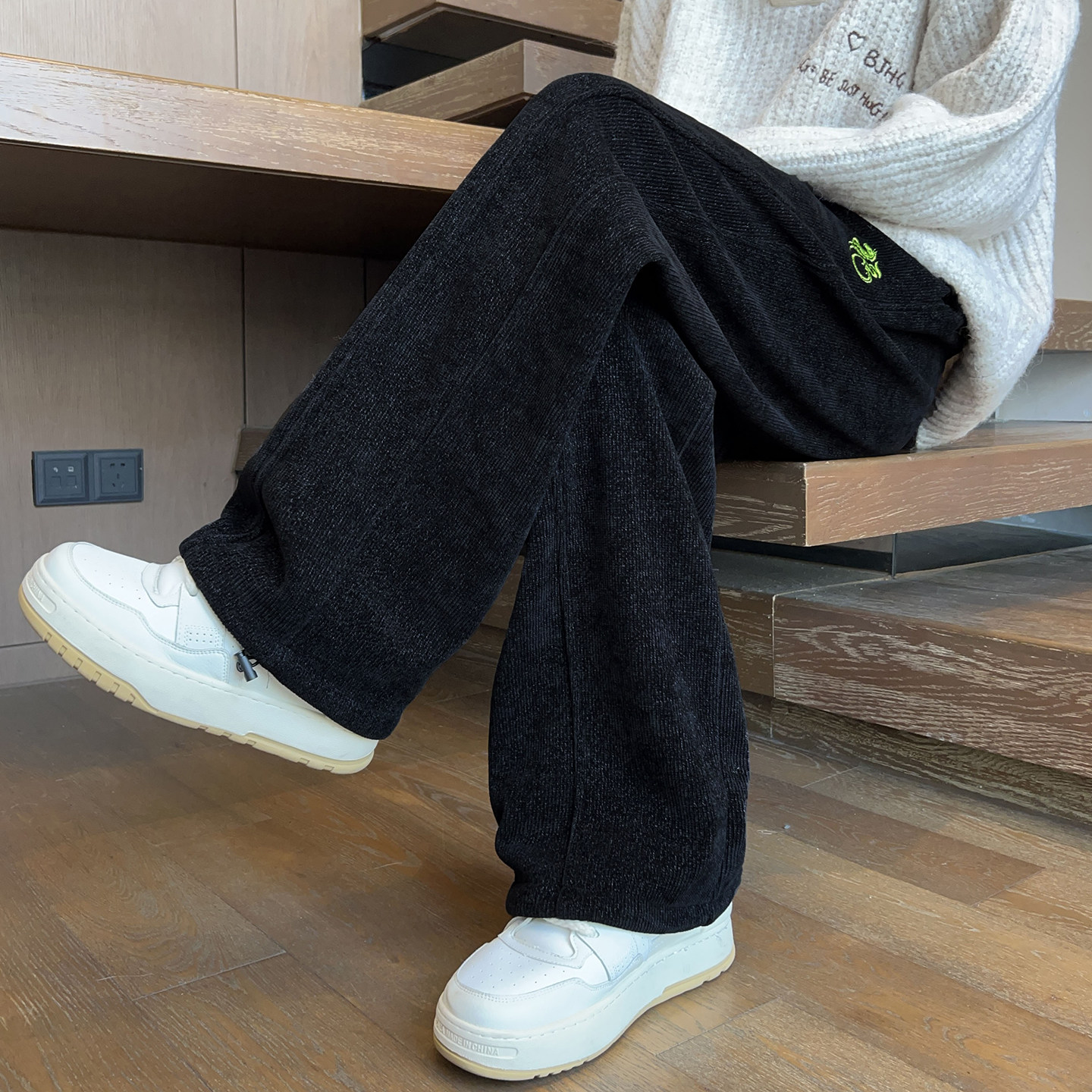 春秋季休闲长裤子男孩初中高中学生直筒裤青少年帅气大童男装卫裤,男装,休闲裤,淘宝优惠券,粉丝福利购,淘宝优惠卷