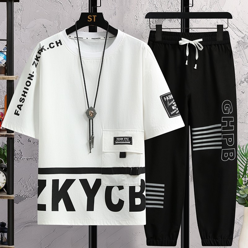 青少年运动套装13-15岁男孩初中高中学生冰丝短袖t恤帅气大童夏装,男装,T恤,淘宝优惠券,粉丝福利购,淘宝优惠卷