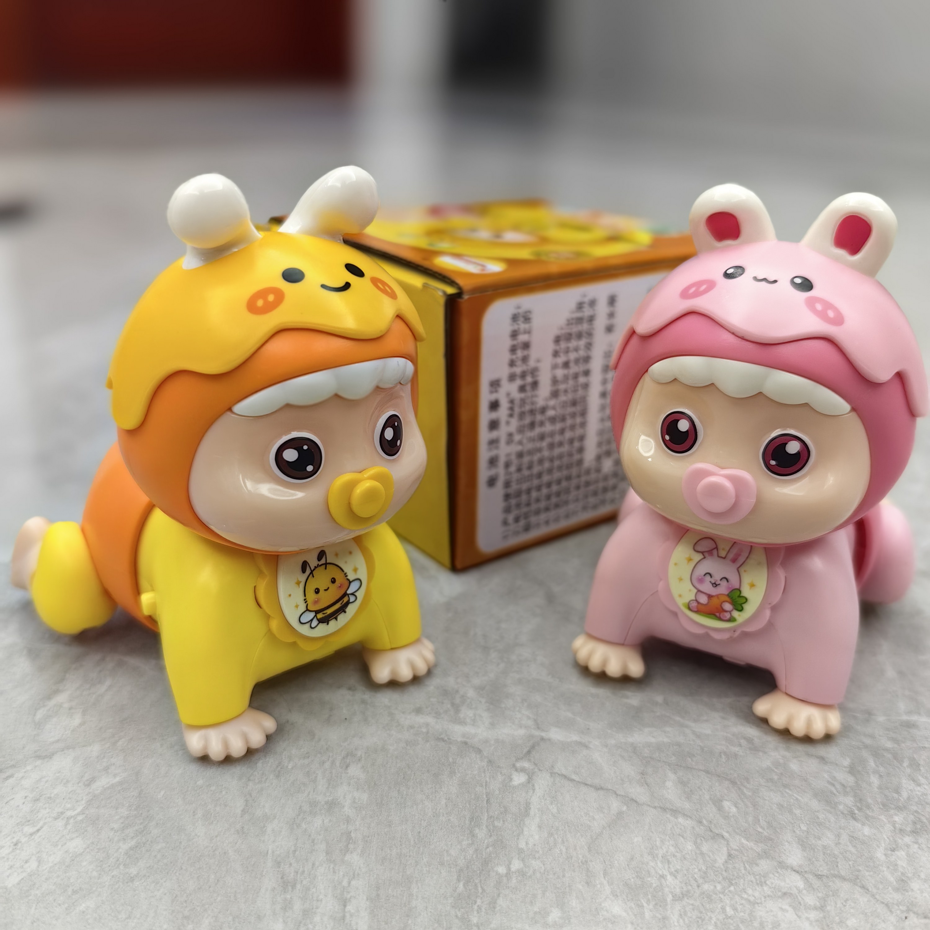 电动爬娃婴儿学爬神器宝宝抬头训练音乐爬行儿童早教益智玩具