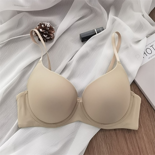 无痕钢圈上托聚拢小胸文胸胸罩 夏季 大码 大罩杯大胸显小内衣女薄款