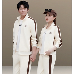 品牌折扣休闲运动套装男春秋2026新款长袖卫衣情侣运动服韩版开衫