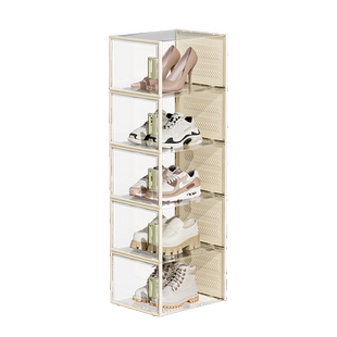 耐奔加厚鞋盒透明鞋柜折叠鞋架防尘抽屉式省空间放鞋子收纳盒神器