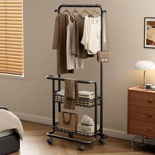 床边晚上放脱下衣服神器落地衣帽架隔夜次净卧室不占空间的挂衣架