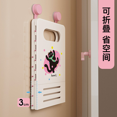 壁挂折叠脏衣篮浴室吸盘脏衣篓