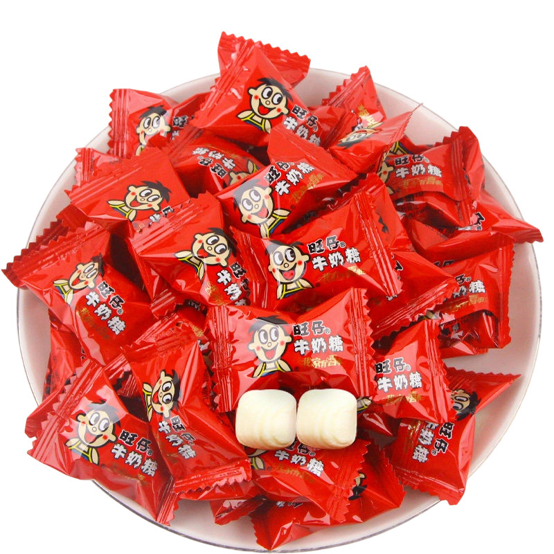 旺仔牛奶糖100g原味散装喜糖果结婚庆专用订婚休闲零食下午茶